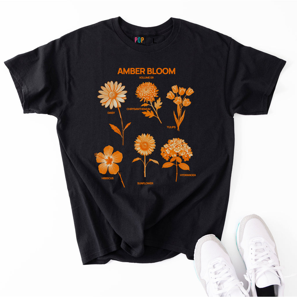 Amber Bloom custom print heavy cotton T-Shirt