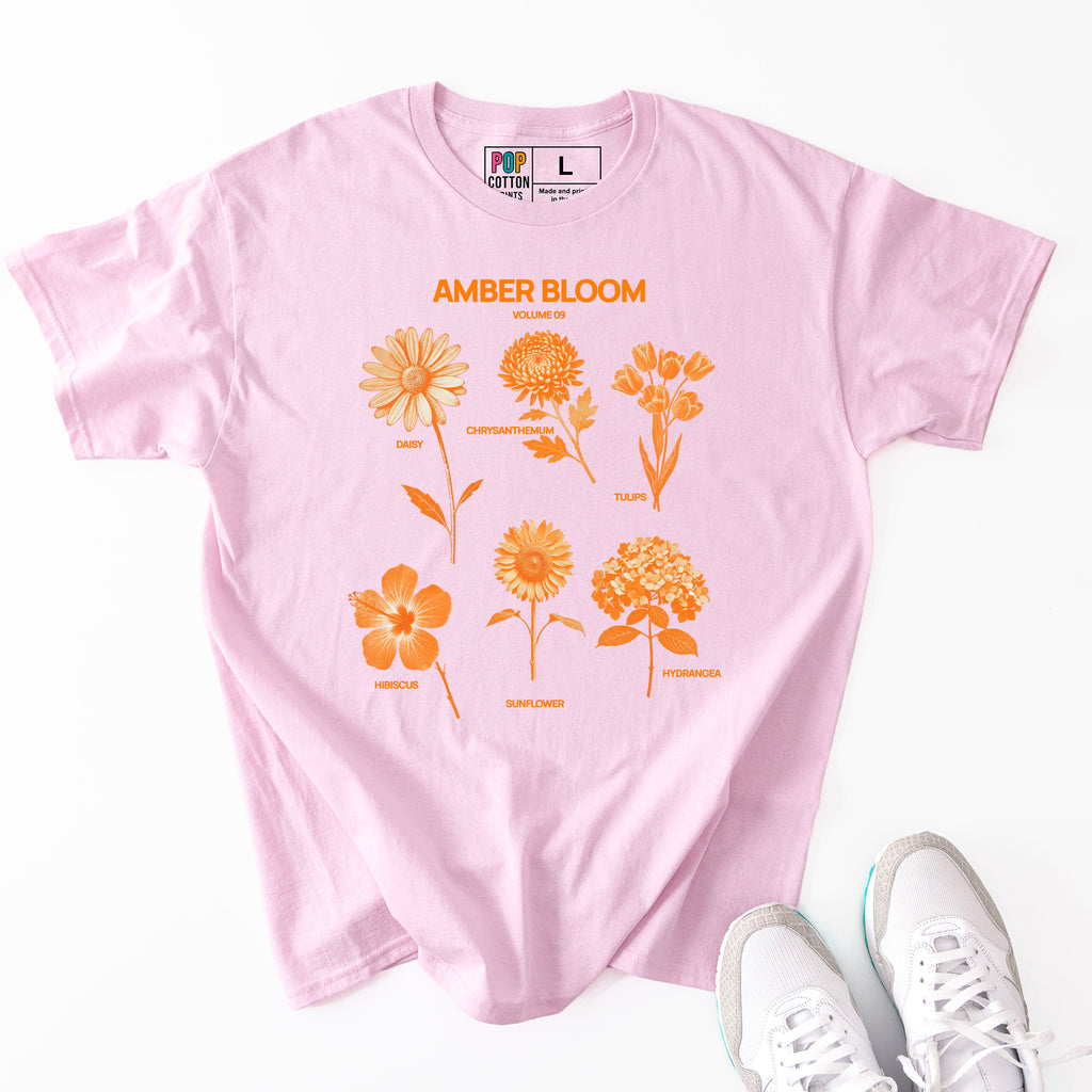 Amber Bloom custom print heavy cotton T-Shirt