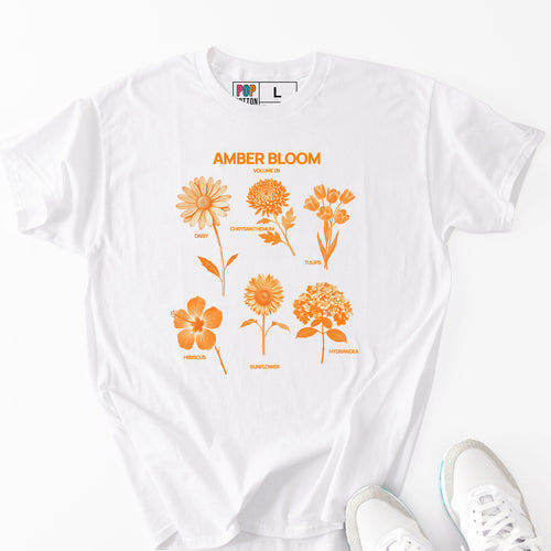 Amber Bloom custom print heavy cotton T-Shirt