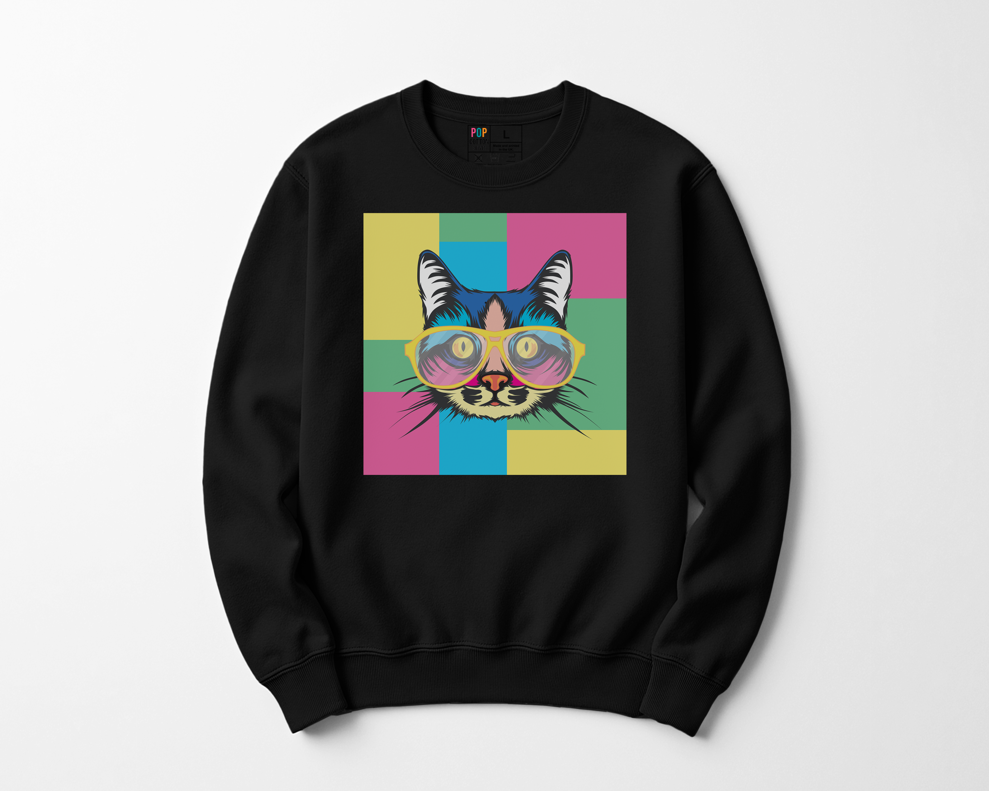 Cat Specs custom print heavy blend sweatshirt