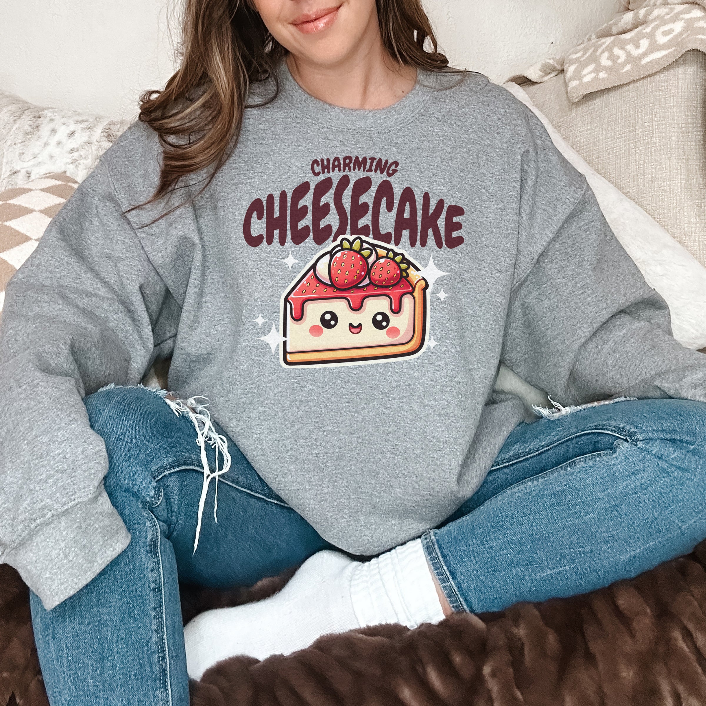 Charming Cheesecake custom print heavy blend sweatshirt