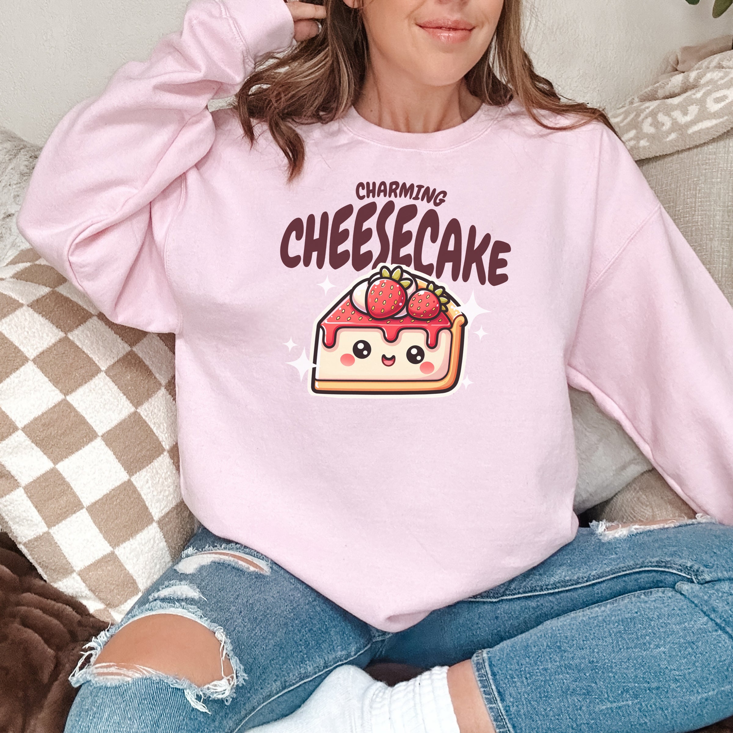 Charming Cheesecake custom print heavy blend sweatshirt
