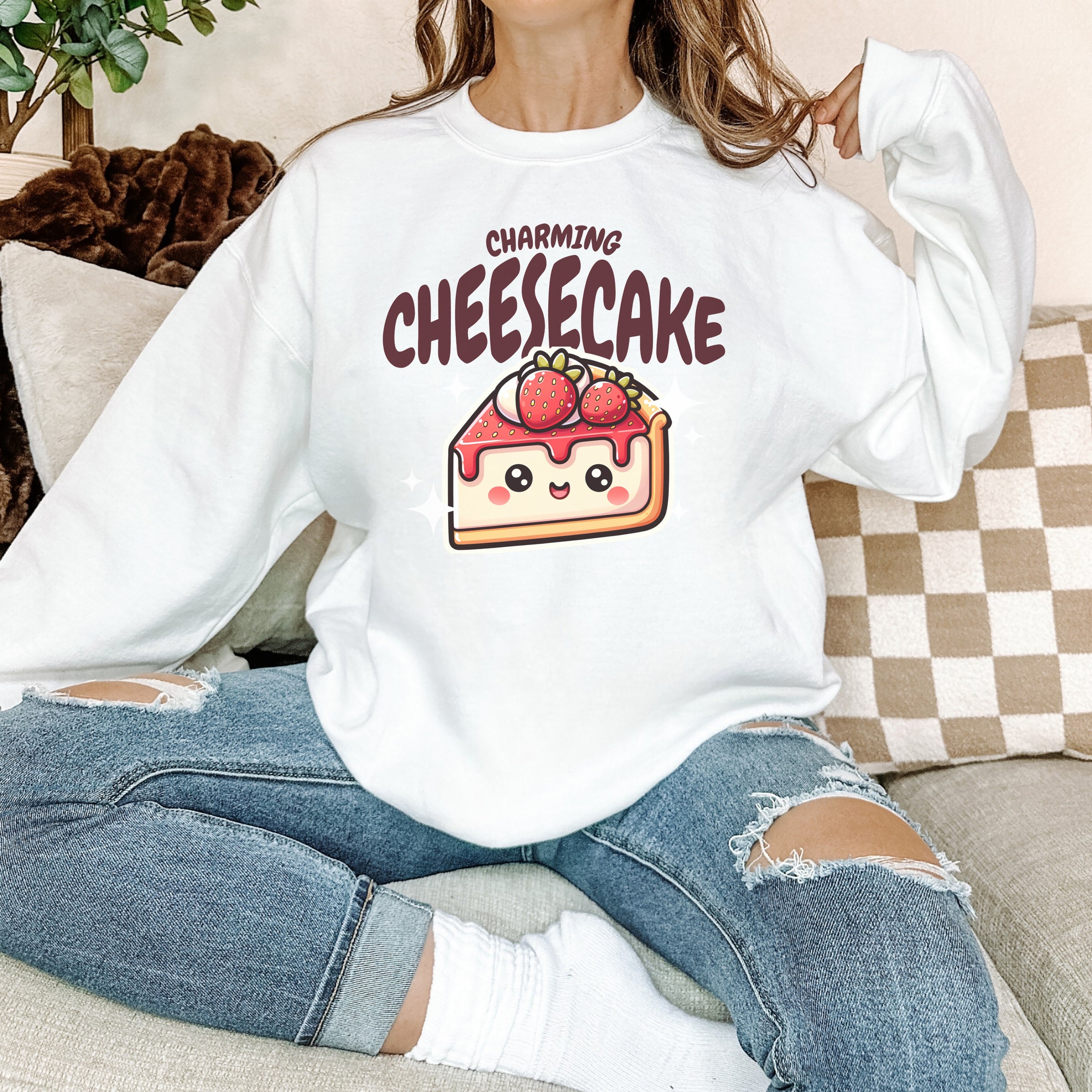 Charming Cheesecake custom print heavy blend sweatshirt