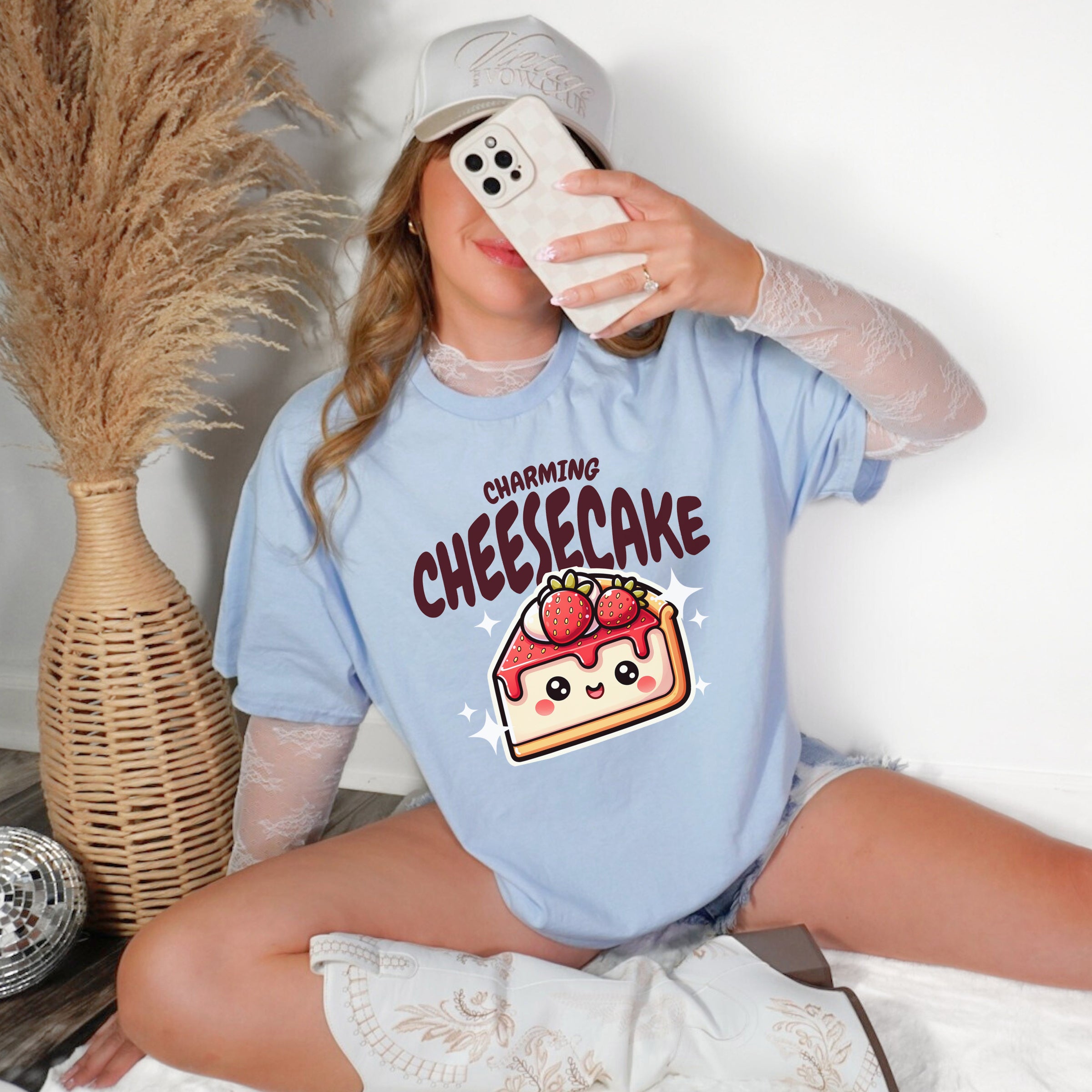 Charming Cheesecake custom print heavy cotton T-Shirt