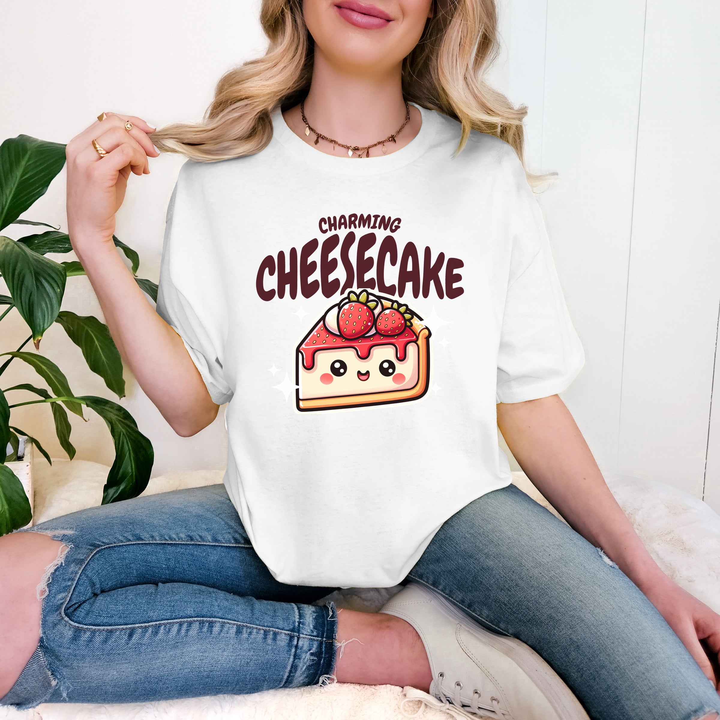 Charming Cheesecake custom print heavy cotton T-Shirt