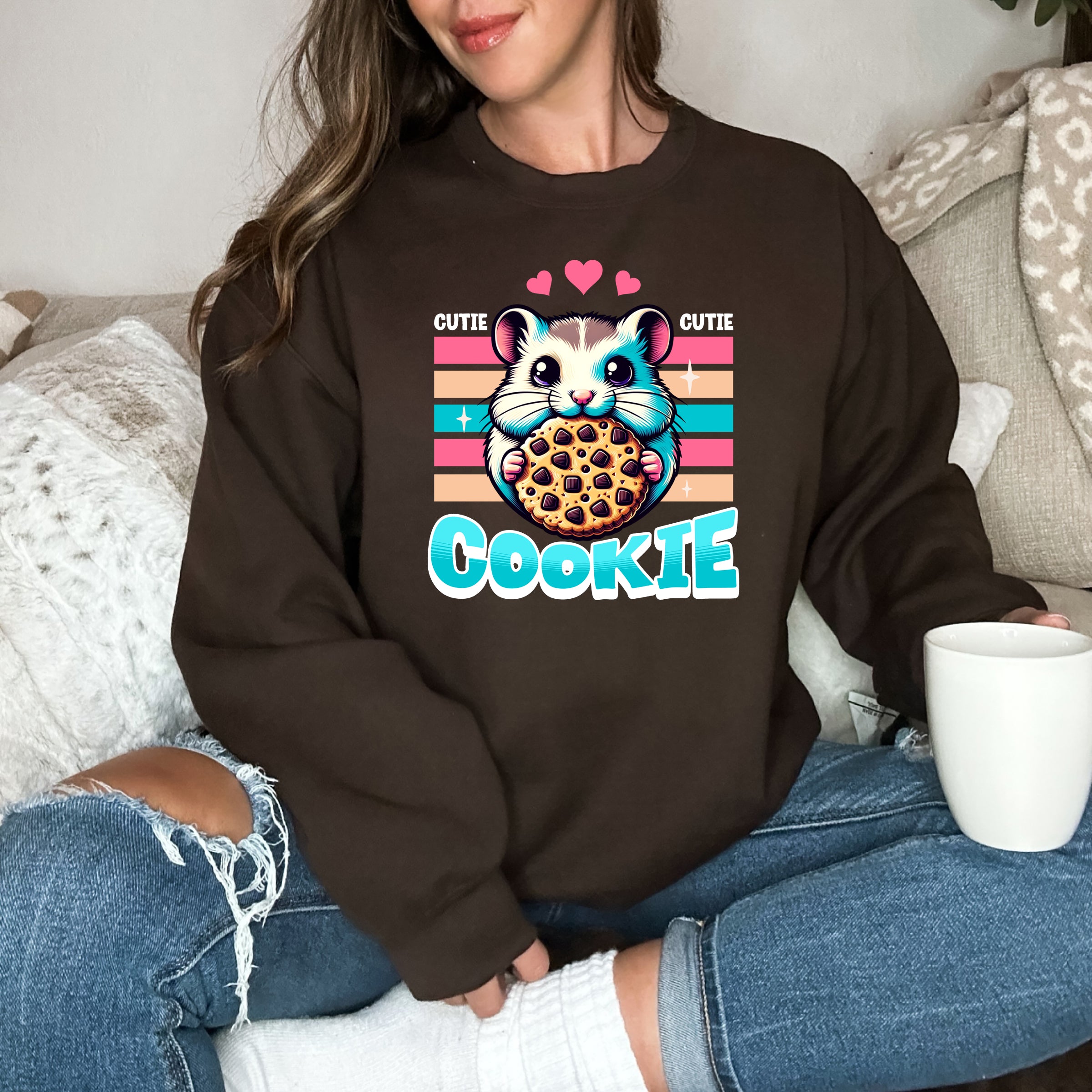 Cookie custom print heavy blend sweatshirt