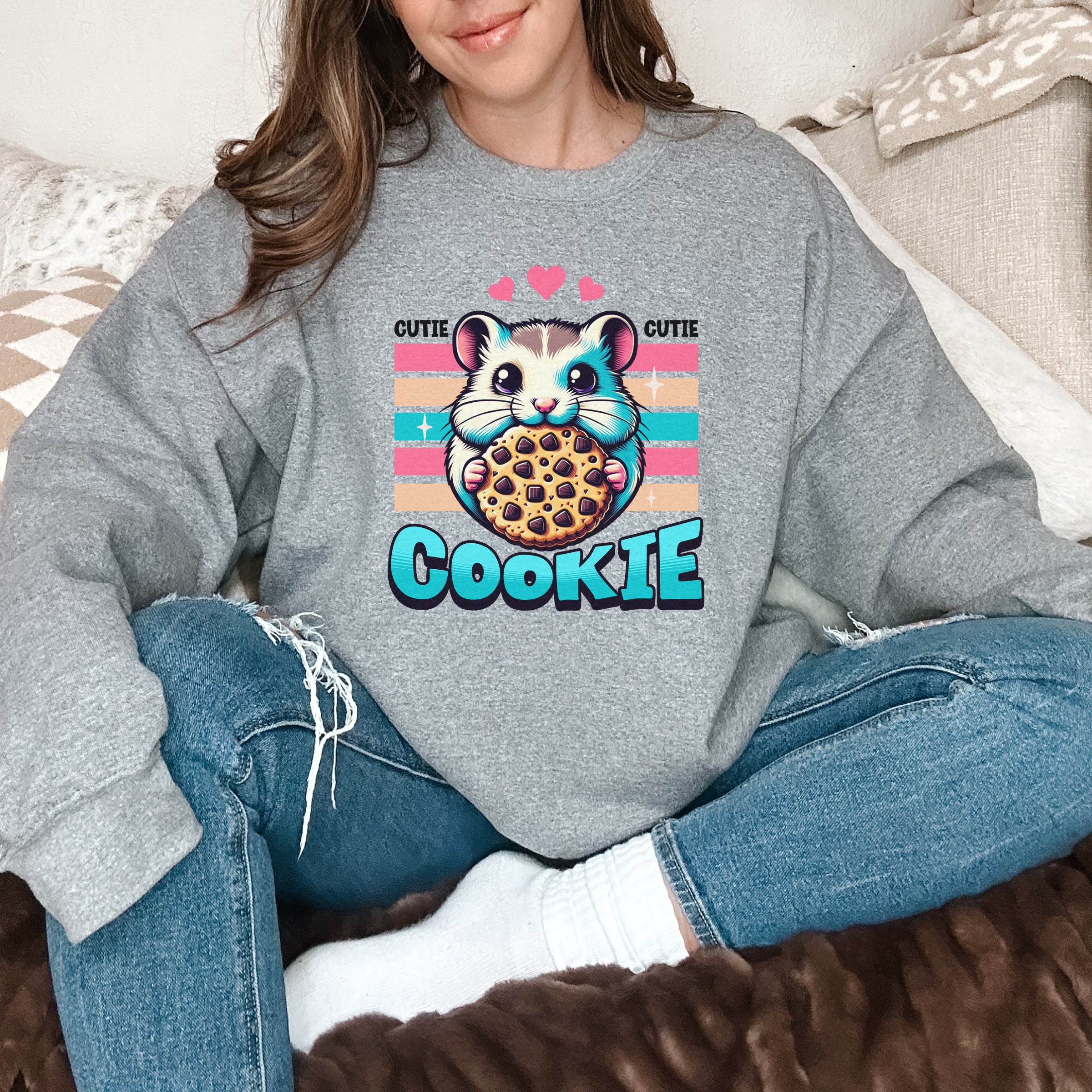 Cookie custom print heavy blend sweatshirt