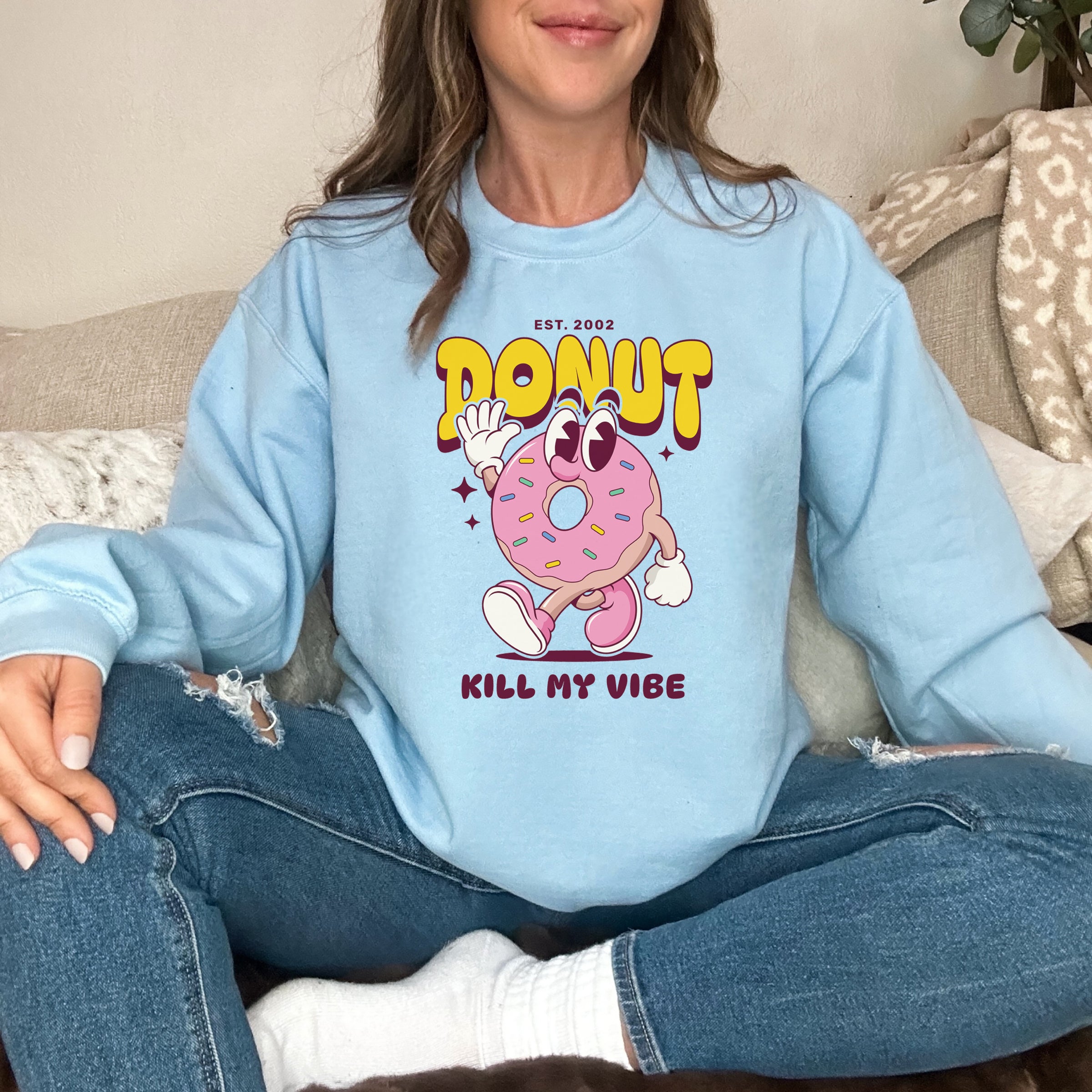 Donut custom print heavy blend sweatshirt