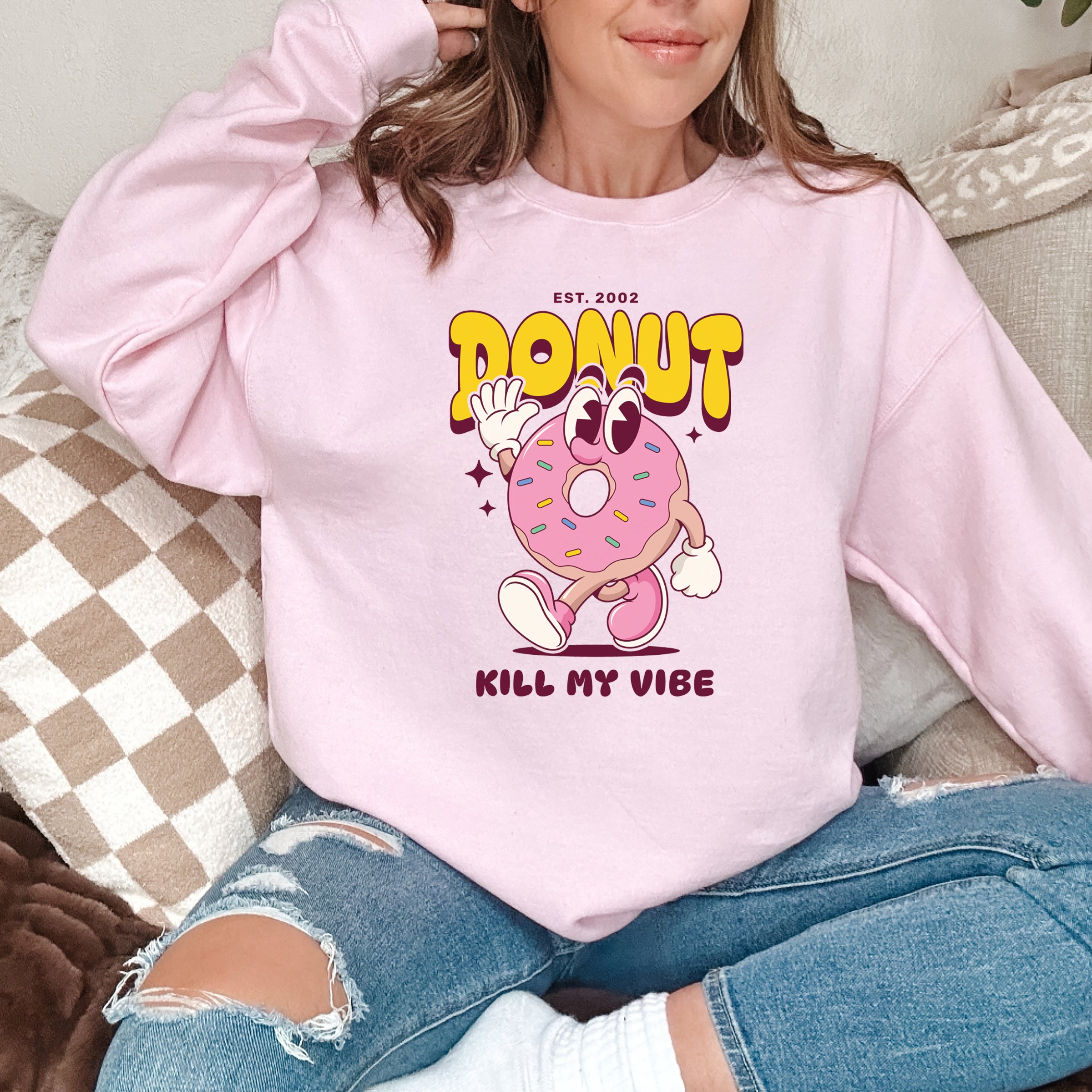 Donut custom print heavy blend sweatshirt