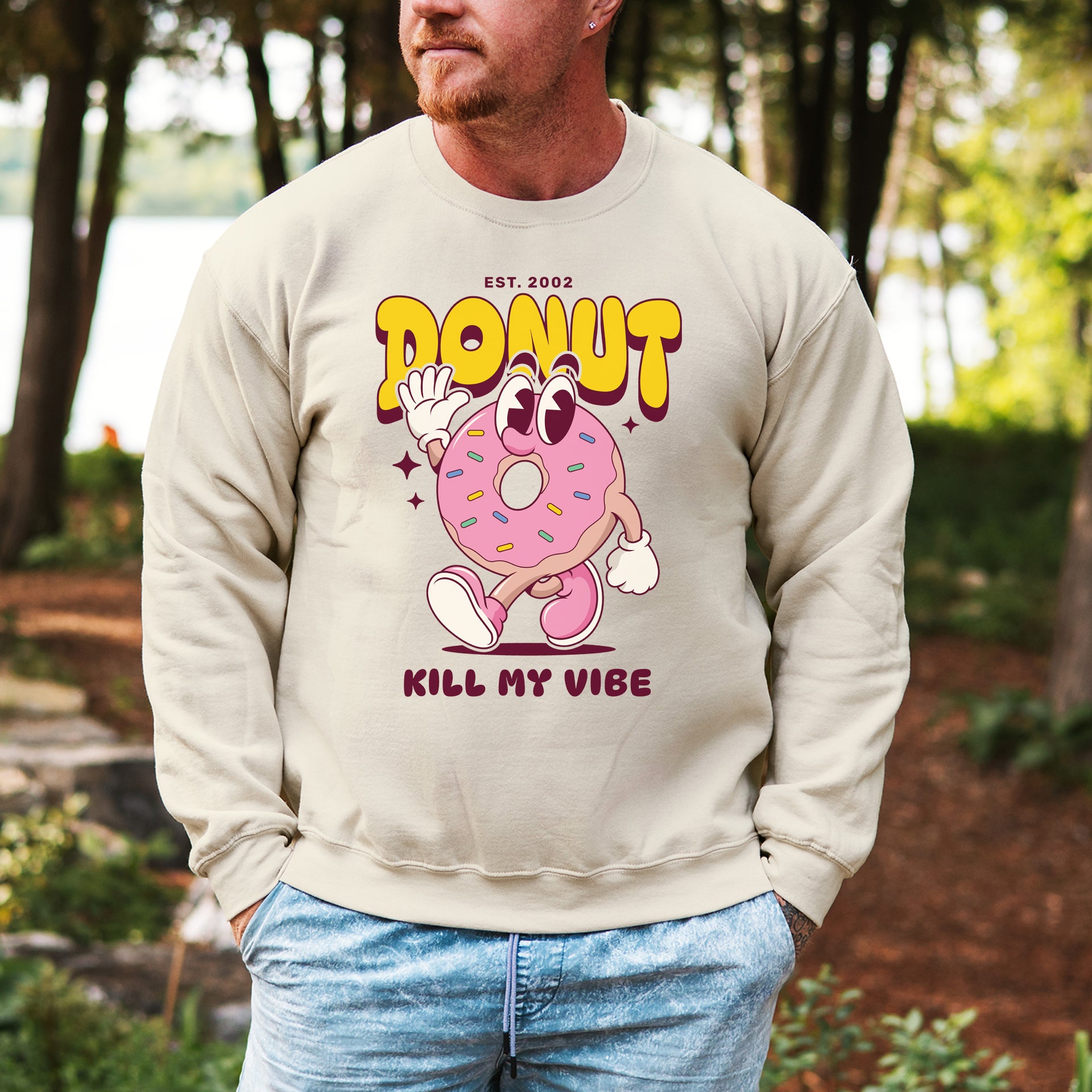 Donut custom print heavy blend sweatshirt