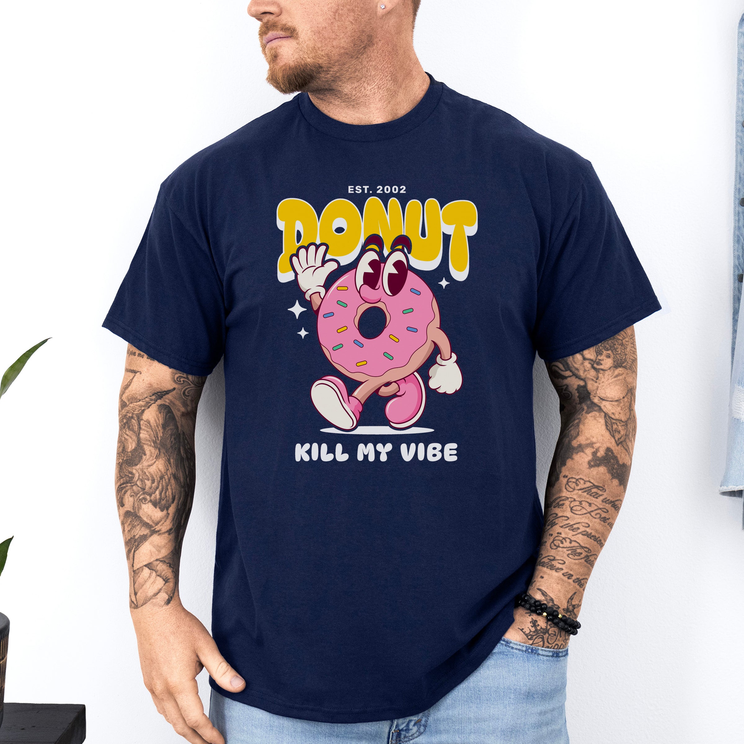 Donut custom print heavy cotton T-Shirt