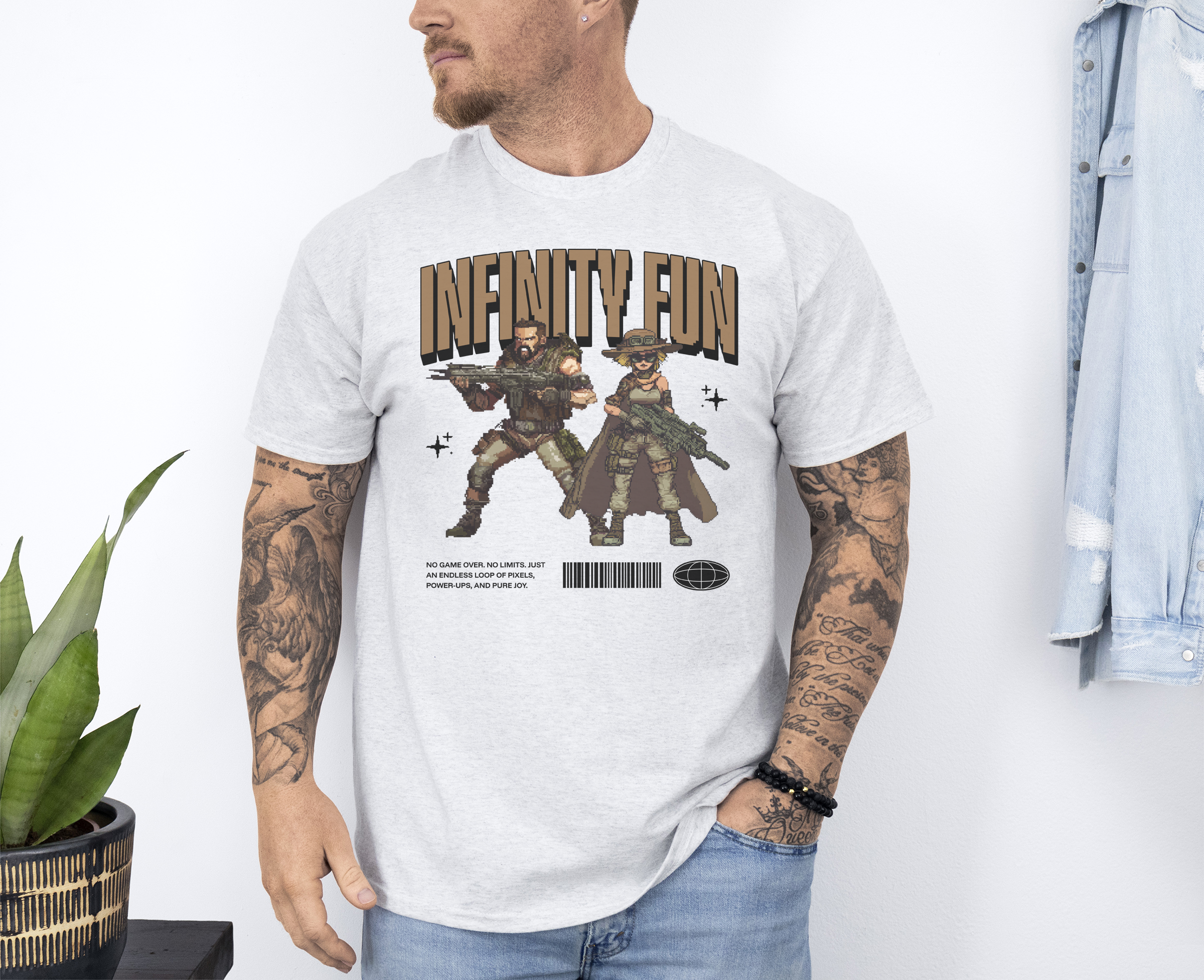 Infinity Fun custom print heavy cotton T-Shirt