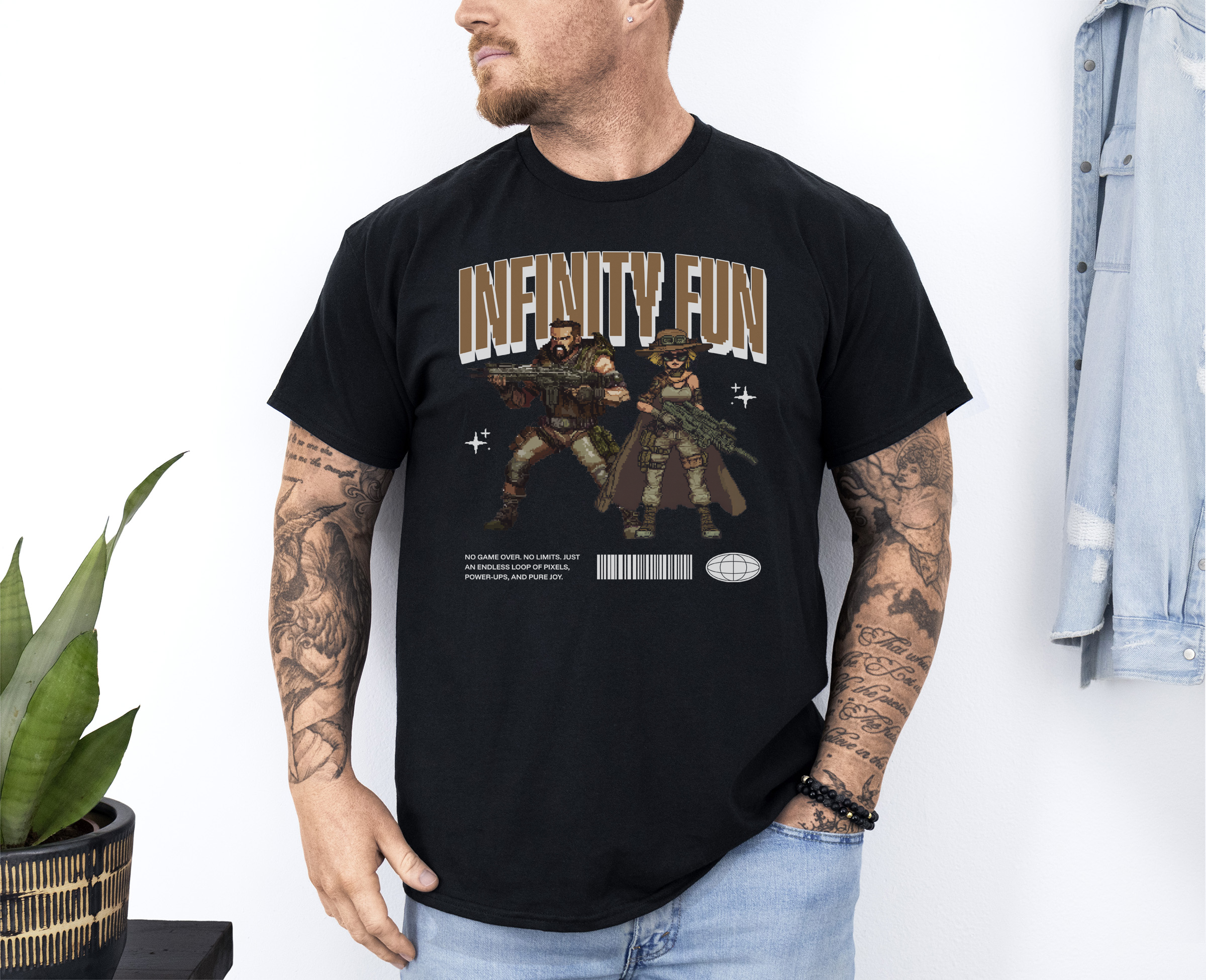 Infinity Fun custom print heavy cotton T-Shirt