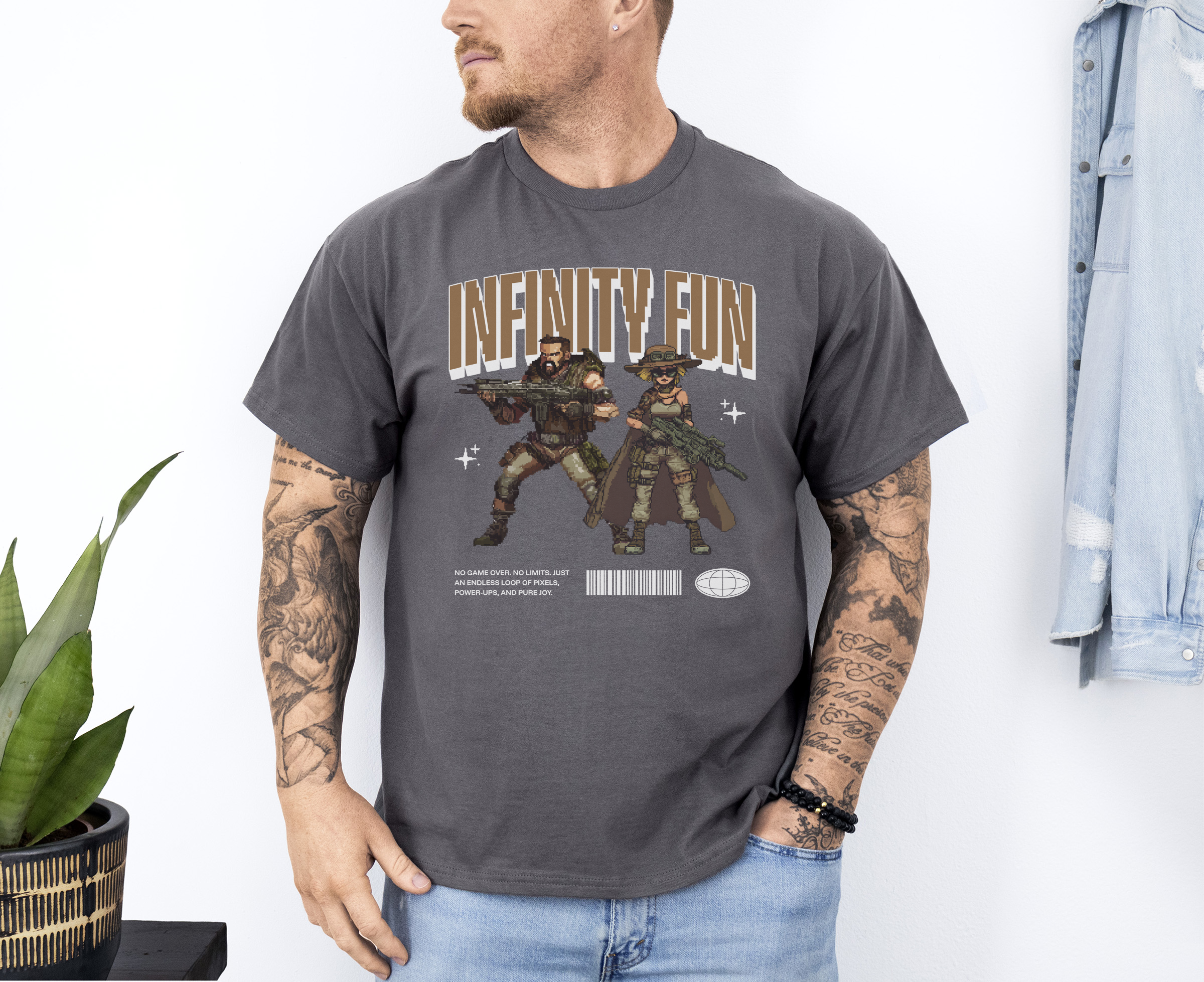 Infinity Fun custom print heavy cotton T-Shirt