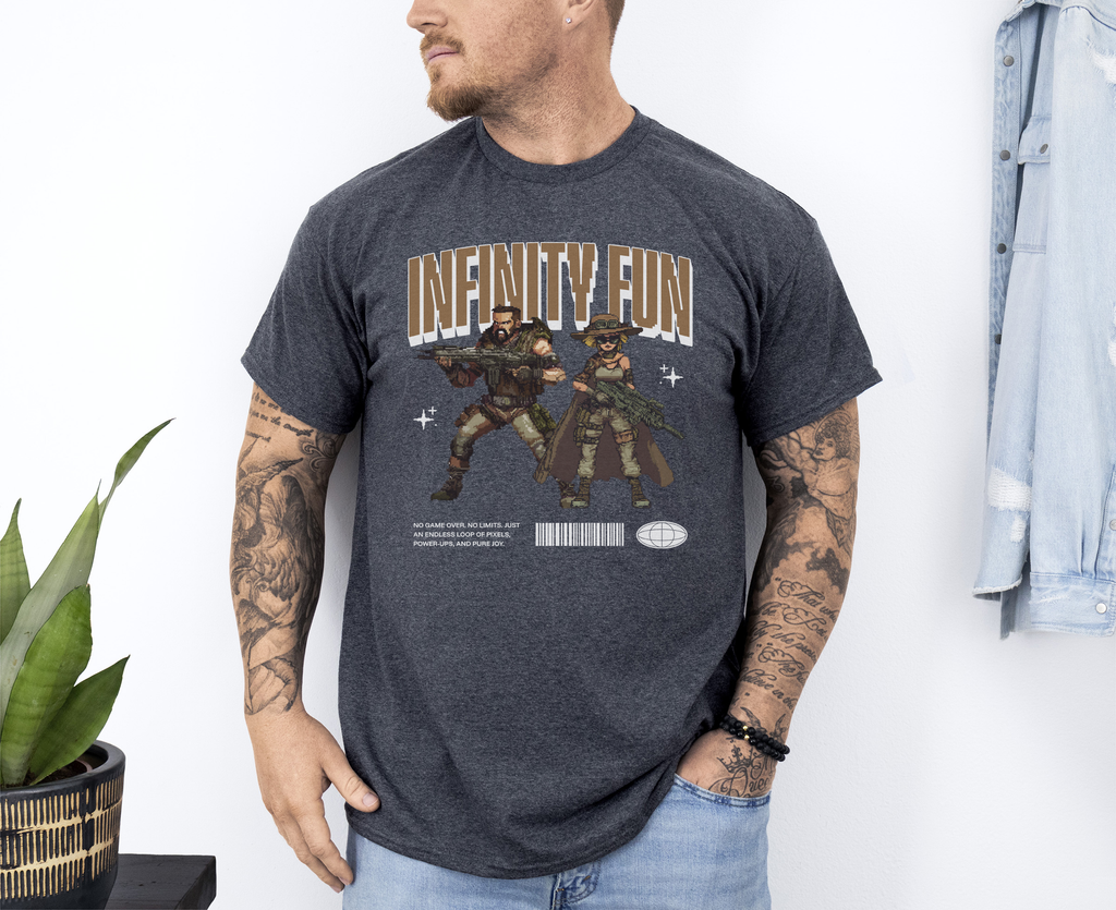 Infinity Fun custom print heavy cotton T-Shirt