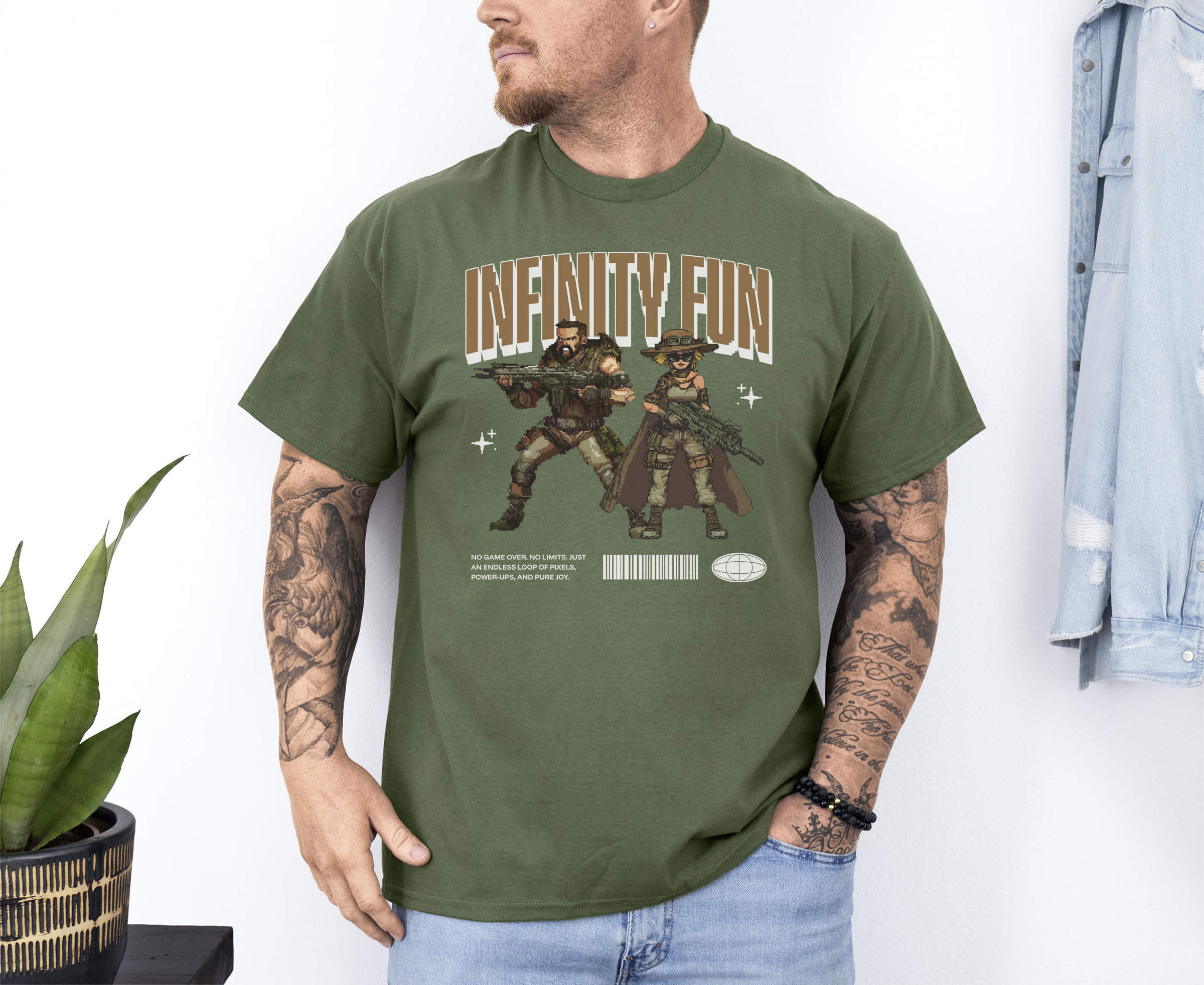 Infinity Fun custom print heavy cotton T-Shirt