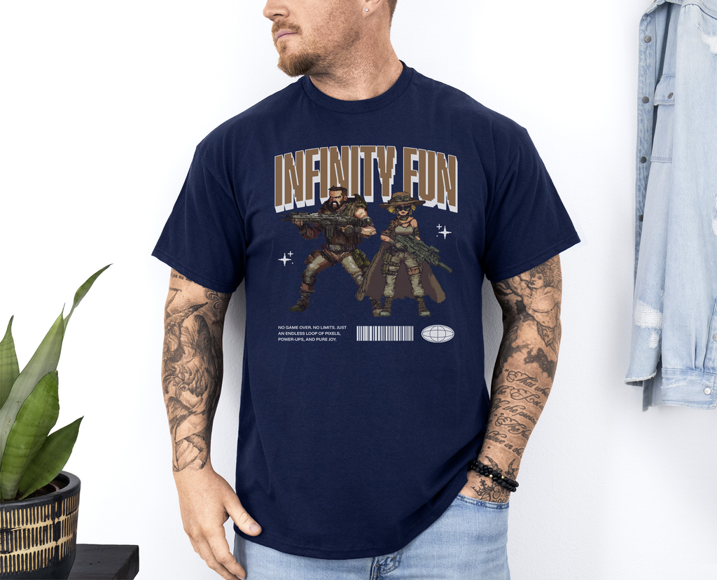 Infinity Fun custom print heavy cotton T-Shirt