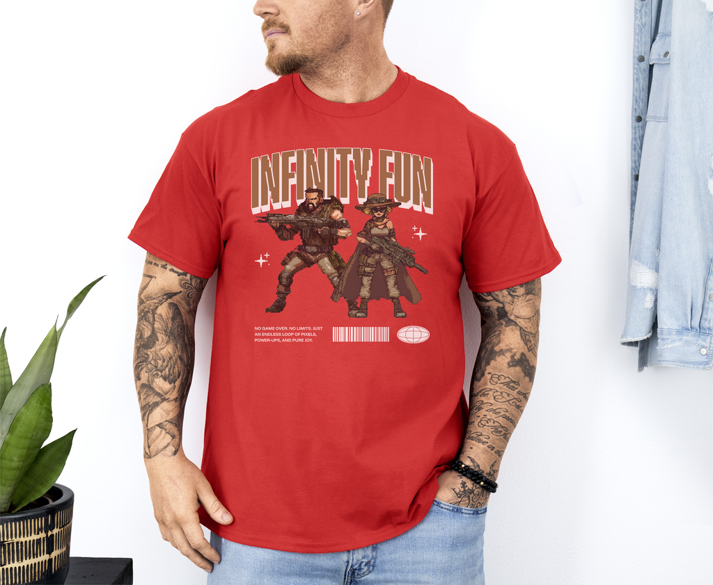 Infinity Fun custom print heavy cotton T-Shirt