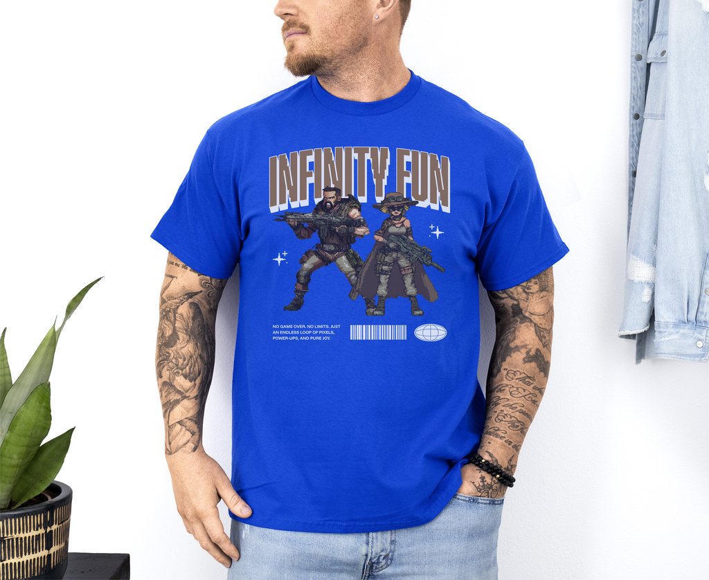 Infinity Fun custom print heavy cotton T-Shirt