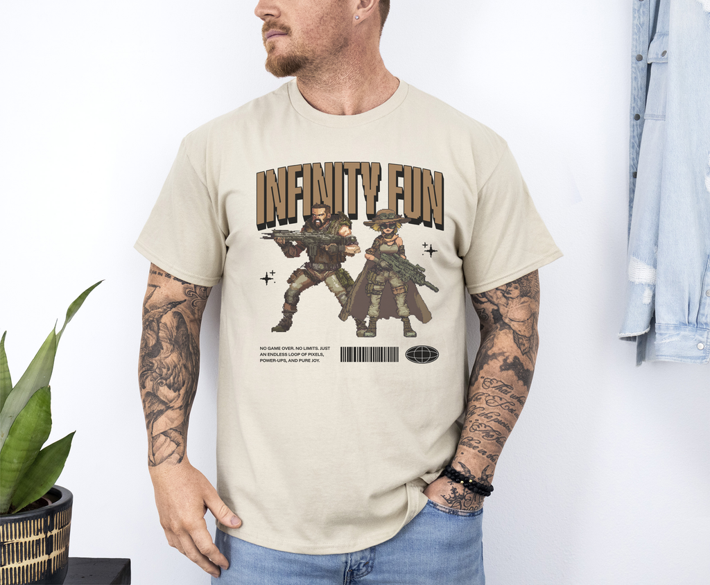 Infinity Fun custom print heavy cotton T-Shirt