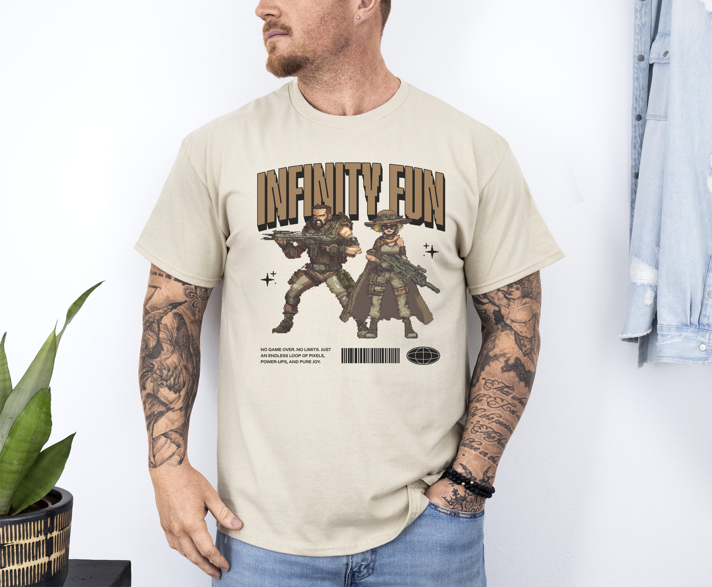 Infinity Fun custom print heavy cotton T-Shirt