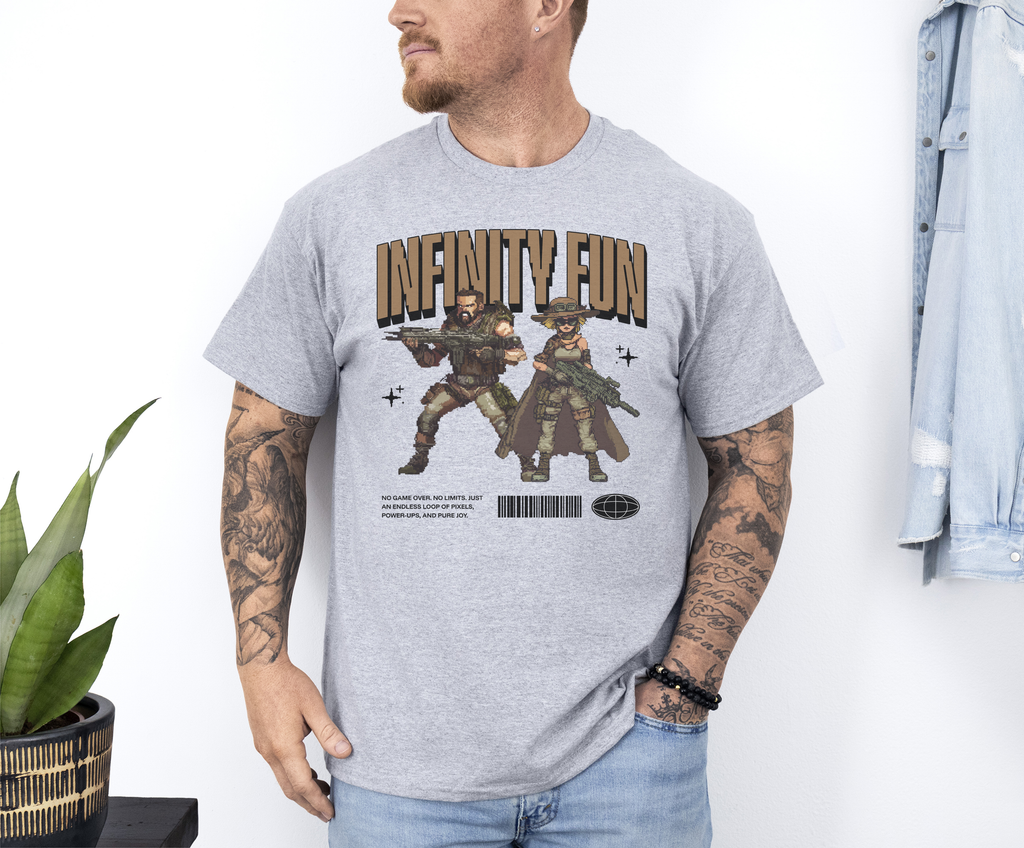 Infinity Fun custom print heavy cotton T-Shirt