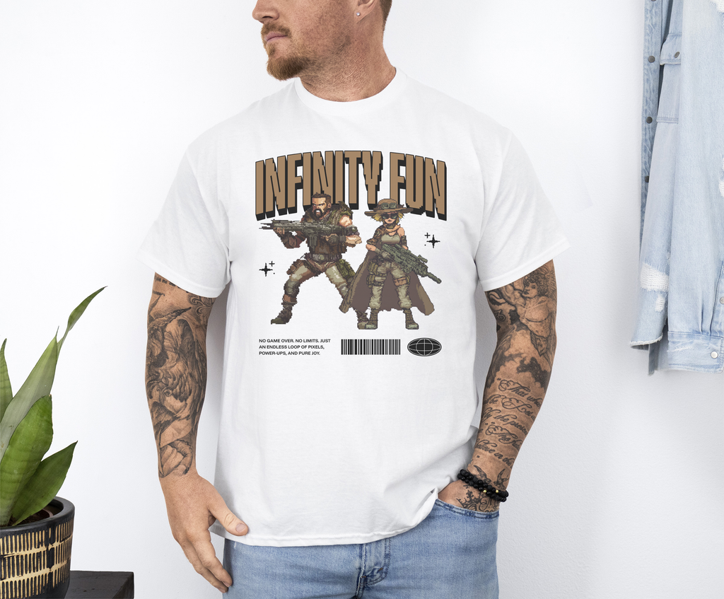 Infinity Fun custom print heavy cotton T-Shirt