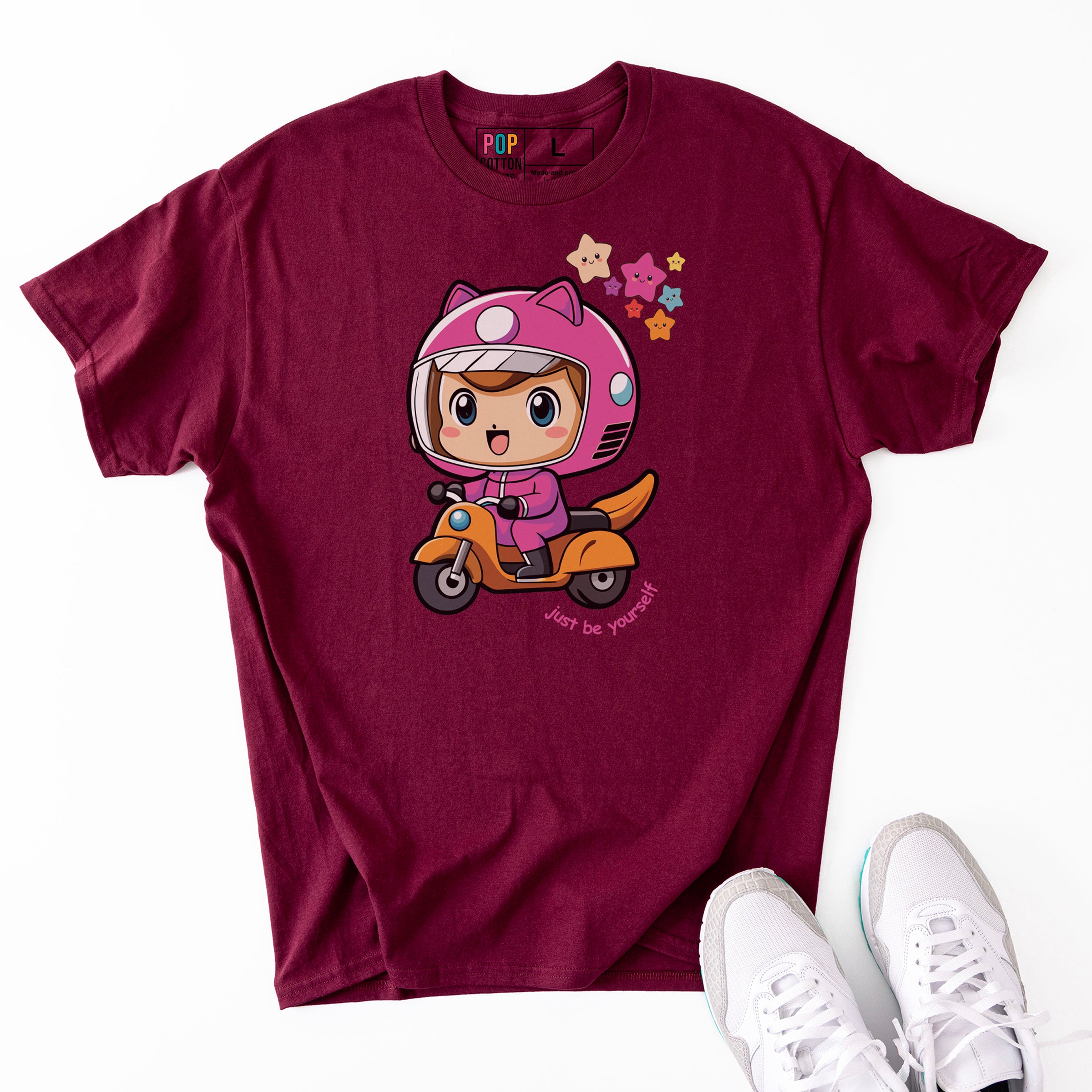 Just Be Youself custom print heavy cotton T-Shirt