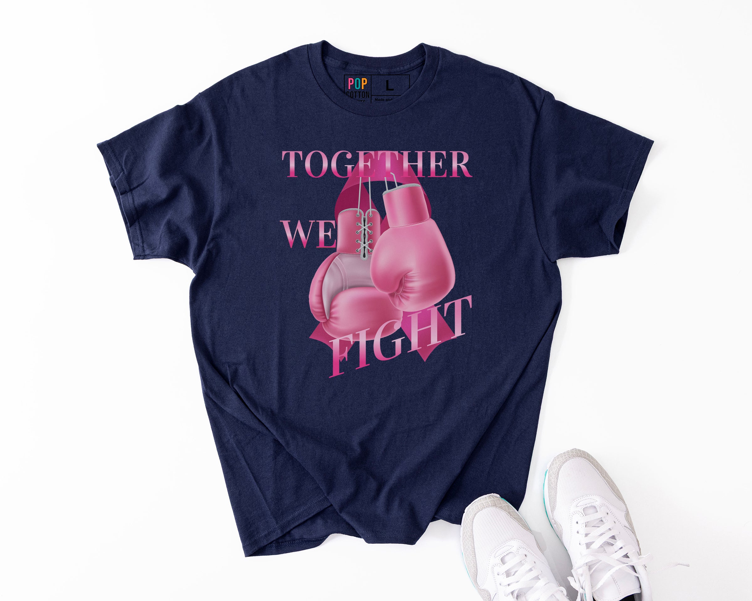 Together We Fight custom print heavy cotton T-Shirt