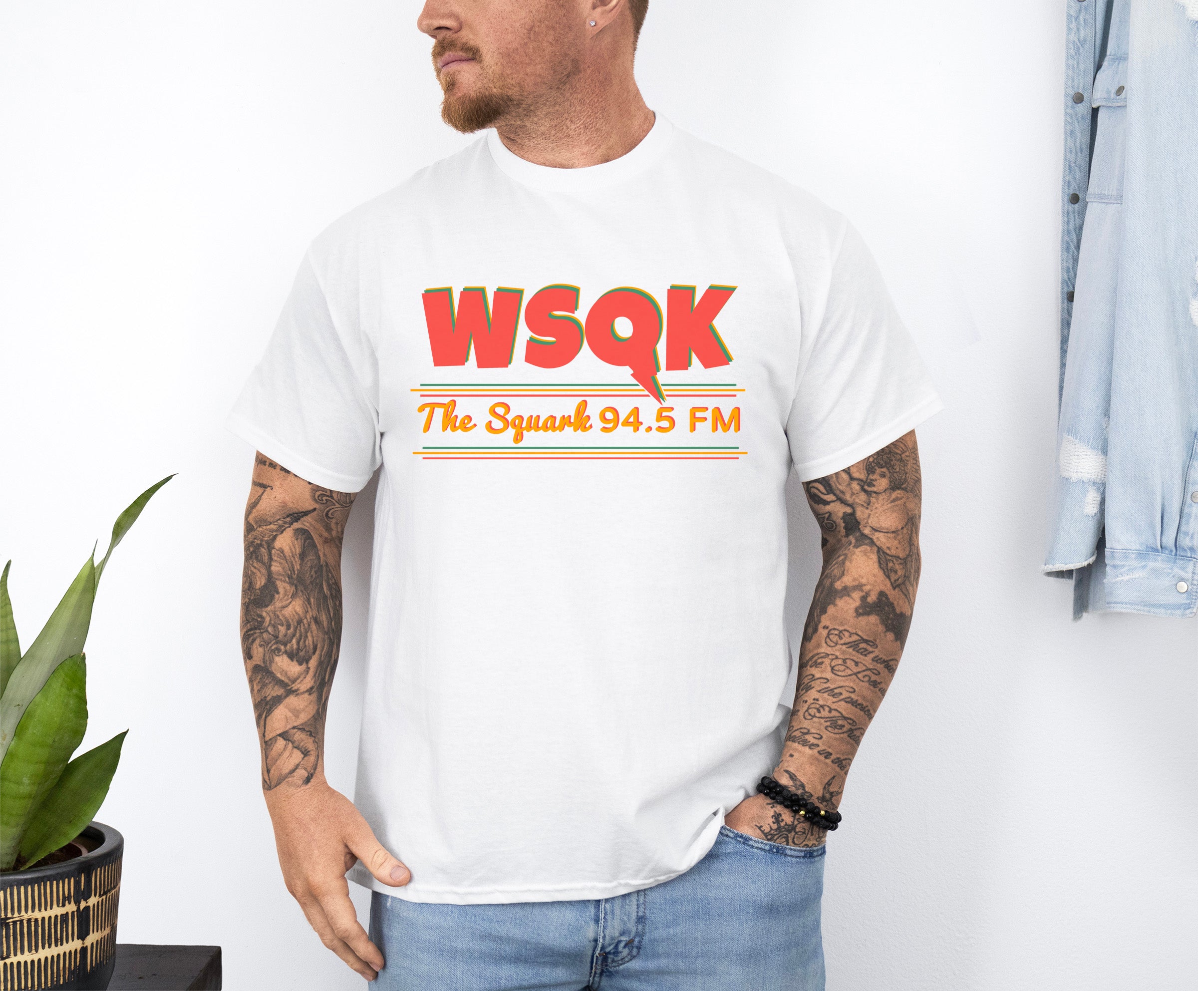 WSQK custom print heavy cotton T-Shirt